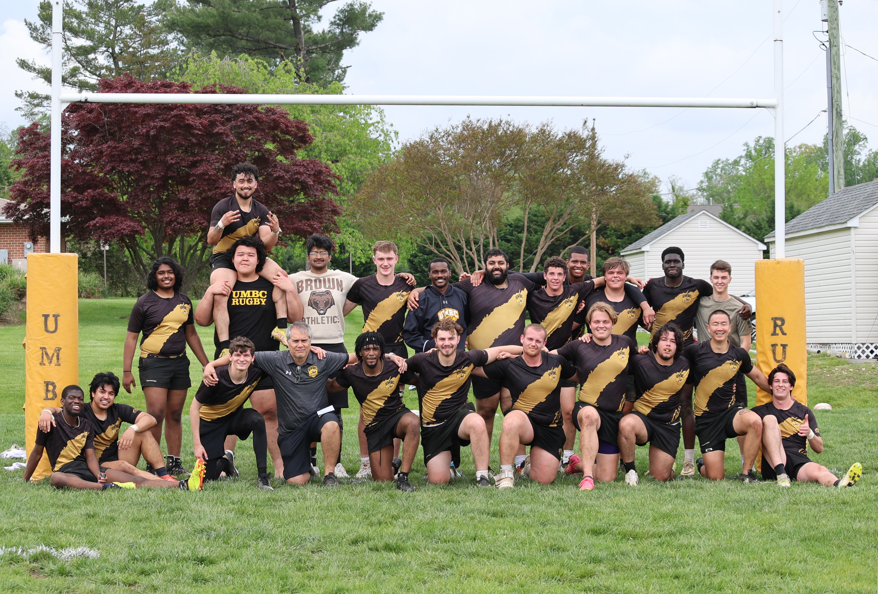 UMBC Rugby Team in Action